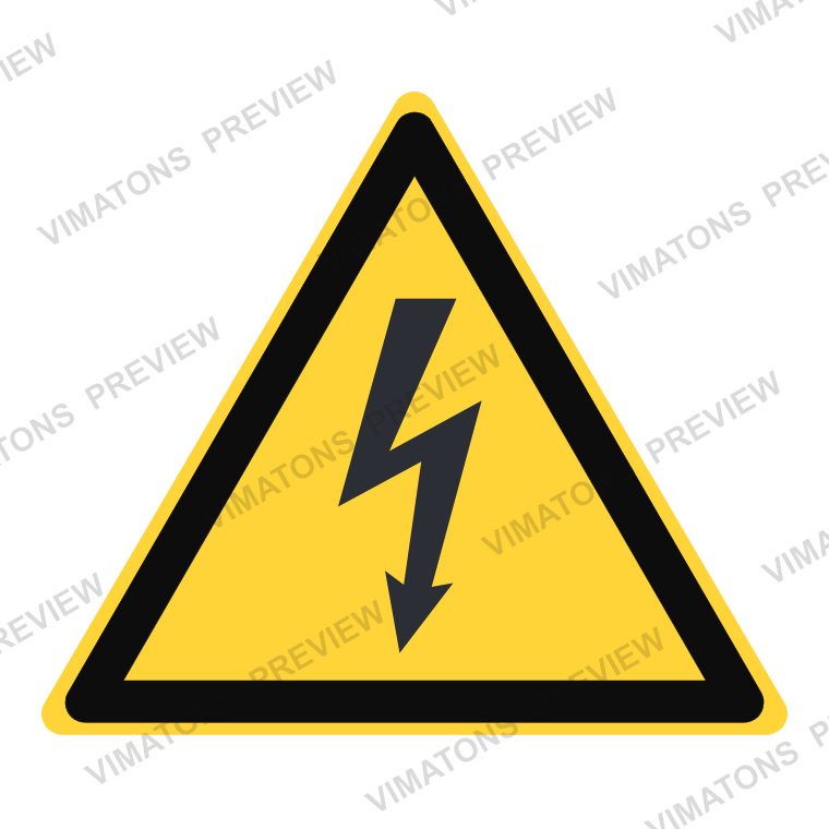 High Voltage Warning Symbol Safety Sign